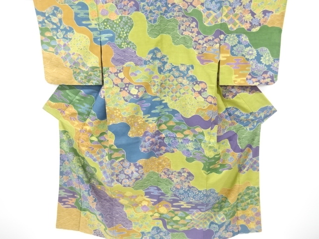 JAPANESE KIMONO / HOMONGI / TSUMUGI