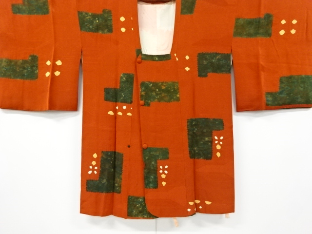 絞り抽象模様道行コート