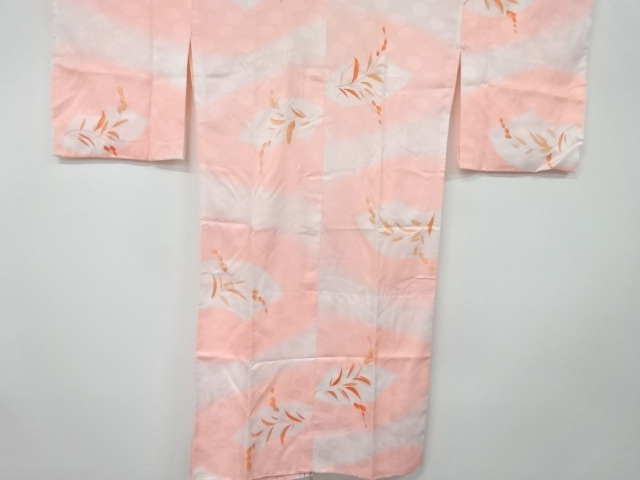 草花模様単衣長襦袢