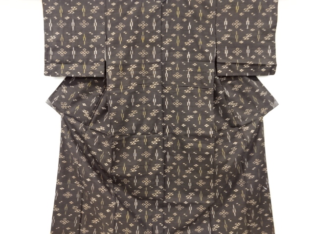 JAPANESE KIMONO / KUMEJIMA TSUMUGI / SILK