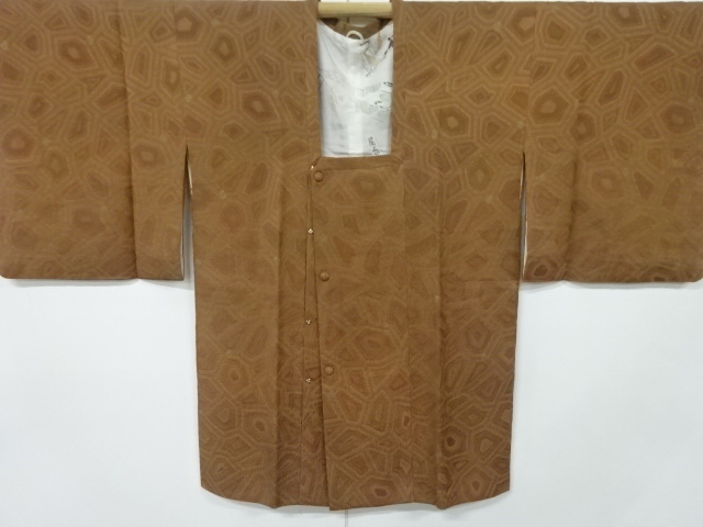 抽象模様織り出し道行コート