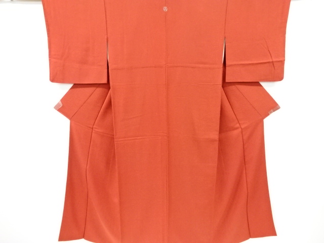 織柄一ツ紋色無地着物