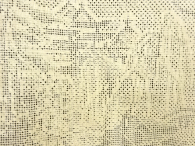 JAPANESE KIMONO / ANTIQUE KIMONO / SILK / OSHIMA TSUMUGI (7 maruki) / WOVEN HOUSE