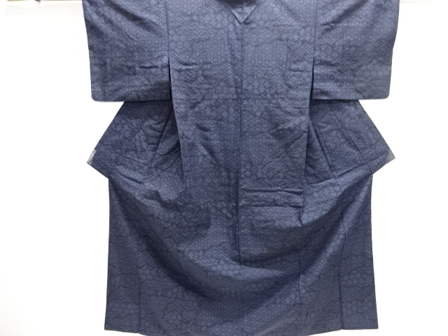JAPANESE KIMONO / SILK / YUKI TSUMUGI / WOVEN CLASSOCAL PATTERN