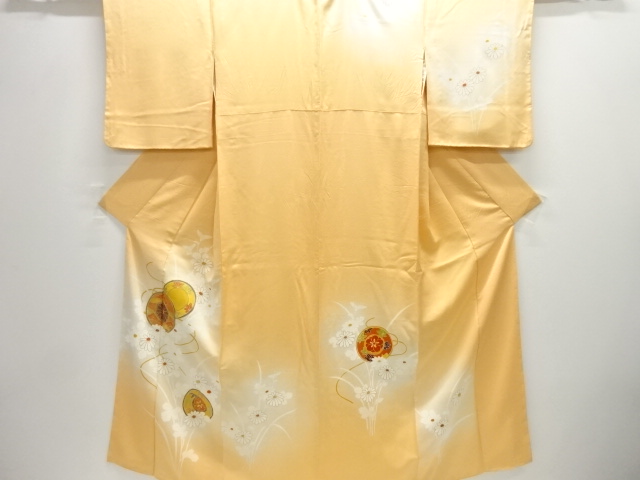 JAPANESE KIMONO / HOMONGI / EMBROIDERY / FLOWER