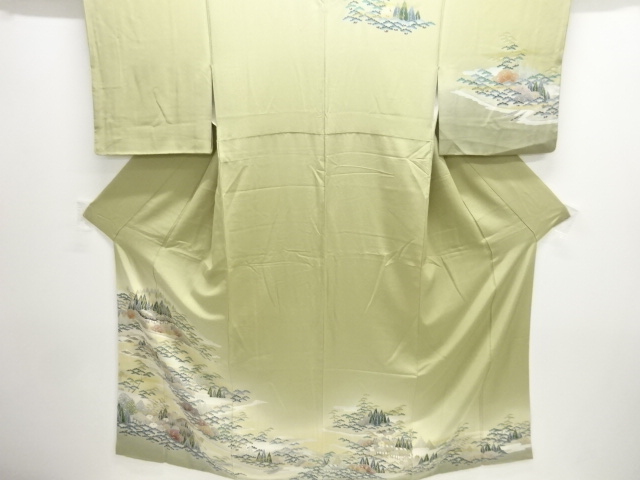 JAPANESE KIMONO / HOMONGI / SCENERY OF HOUSE