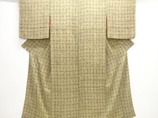 大正ロマン　錦紗抽象模様着物