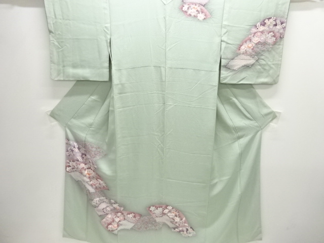 JAPANESE KIMONO / HOMONGI / SHIBORI / JIGAMI PATTERN