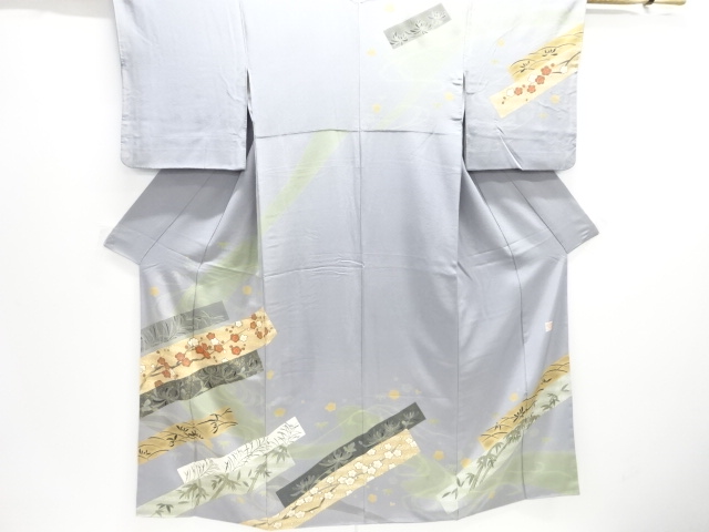 JAPANESE KIMONO / HOMONGI / BAMBOO GRASS / ARTIST WORK