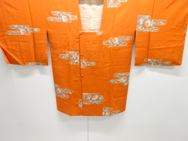 未使用品　ヱ霞に花模様道行コート