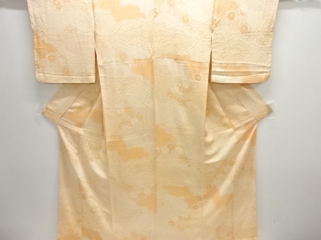 ys7107173; 宗sou 未使用品　仕立て上がり　菱模様訪問着 ys7165713; 宗sou 切り嵌め華文模様織出し名古屋帯着 仕立て上がり