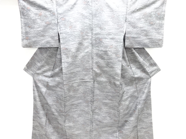 ♪IDnet即決♪ アンティーク 亀甲絣柄織り出し西陣お召し男物着物アンサンブル 宗 sou::お茶道具・着物のお店