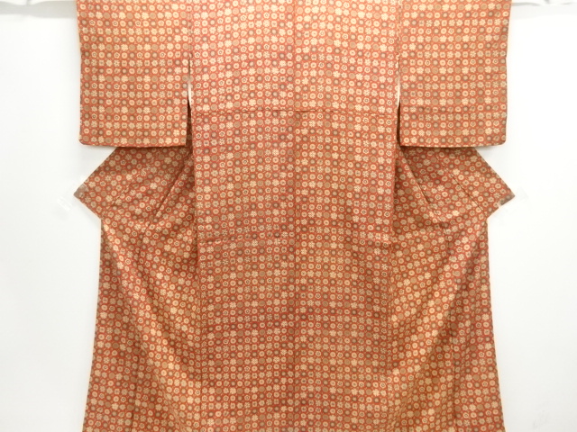 花模様小紋着物