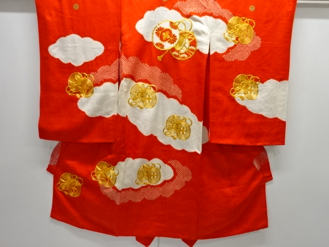 JAPANESE KIMONO / ANTIQUE KIMONO / SILK / SHIBORI / EMBROIDERY / DRUM