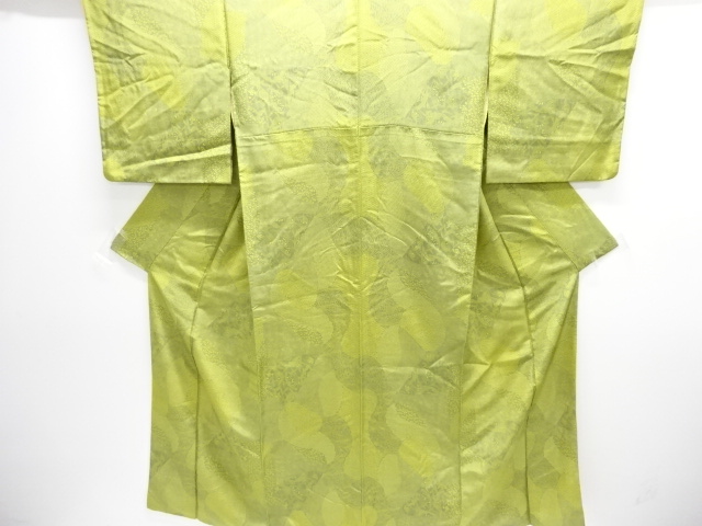 JAPANESE KIMONO / ANTIQUE KIMONO / SILK / OSHIMA TSUMUGI / YOSEGARA PATTERN