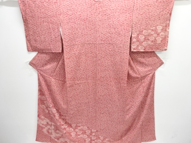 JAPANESE KIMONO / HOMONGI / SILK / GRASS & KIKU