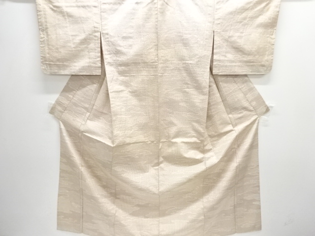 JAPANESE KIMONO / ANTIQUE HITOE KIMONO / TOKAMACHI TSUMUGI / WOVEN MIST