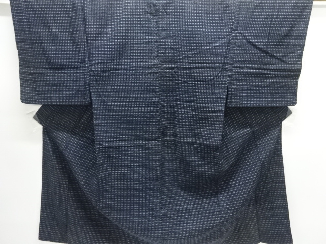 JAPANESE KIMONO / ANTIQUE MENS KIMONO / COTTON / KURUME KASURI / SHOSEI KASURI