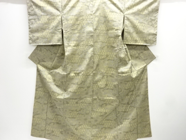 JAPANESE KIMONO / OMESHI / NISHIJIN-ORI / WOVEN FLOWER