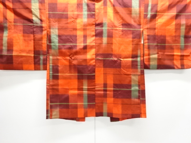 JAPANESE HAORI / TSUMUGI / WOVEN GRID