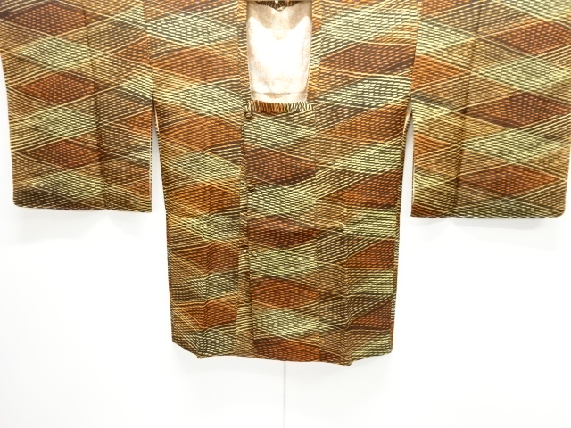 JAPANESE MICHIYUKI COAT / UNUSED / DIAGONAL GRID