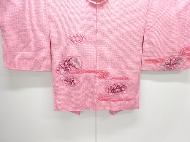 アンティーク　きぬた屋　本総絞り　流水に花模様絵羽織