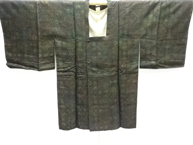 JAPANESE MICHIYUKI COAT / WOVEN RHOMBUS FLOWER CREST