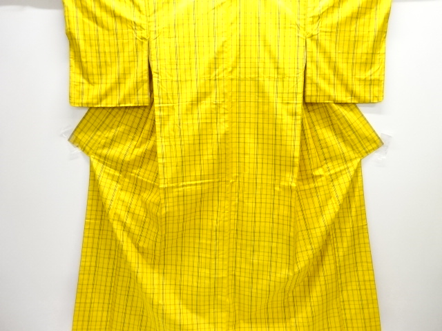 JAPANESE KIMONO / YONEZAWA TSUMUGI / ENSEMBLE / WOVEN GRID