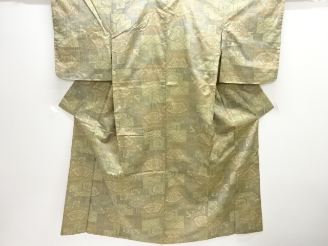 JAPANESE KIMONO / NISHIJIN OMESHI / WOVEN FLOWER 