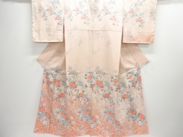 JAPANESE KIMONO / TSUKESAGE HOMONGI / FLOWER 