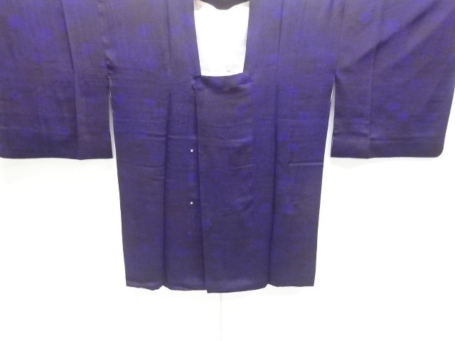 アンティーク　錦紗花模様道行コート