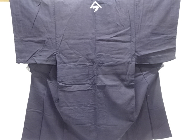 JAPANESE KIMONO / ANTIQUE HITOE MENS KIMONO / BENGARA DYES / COTTON