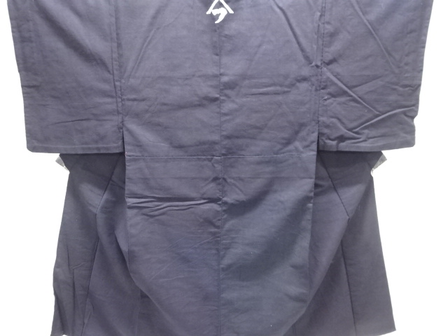 JAPANESE KIMONO / ANTIQUE HITOE MENS KIMONO / BENGARA DYES / COTTON