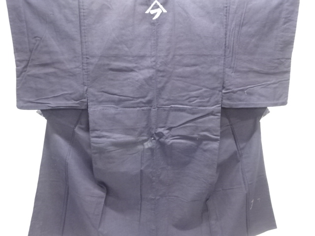 JAPANESE KIMONO / ANTIQUE HITOE MENS KIMONO / BENGARA DYES / COTTON