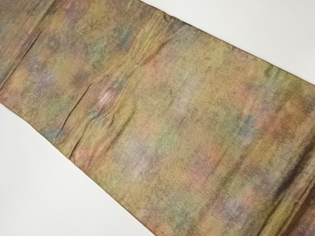 リサイクル　引箔抽象模様全通袋帯