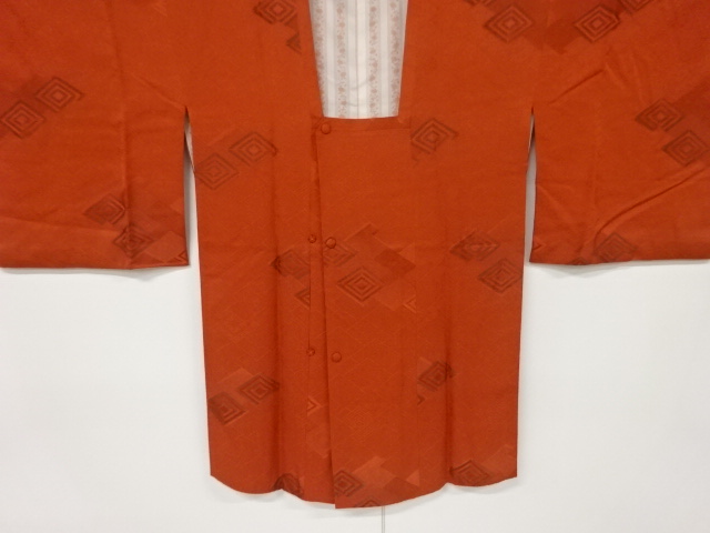 JAPANESE KIMONO / VINTAGE MICHIYUKI COAT / WOVEN RHOMBUS