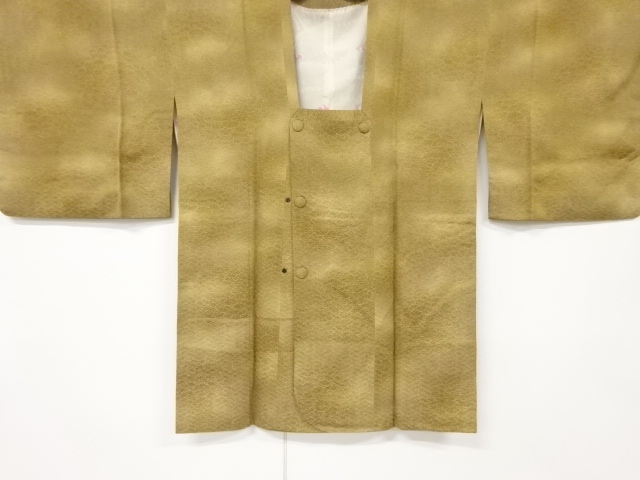 リサイクル　菊模様暈し道行コート