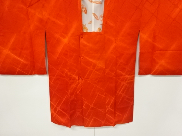 リサイクル　斜め格子模様織出し道行コート