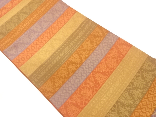 JAPANESE FUKURO OBI / WOVEN STRIPE / BY ORIETSU