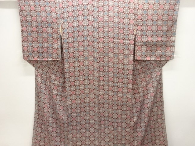 JAPANESE KIMONO / ANTIQUE KIMONO / TAISHO ROMAN STYLE / KINSHA / FLOWER