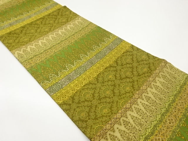 JAPANESE HIRAKI NAGOYA OBI / WOVEN SARASA / BY MANYO