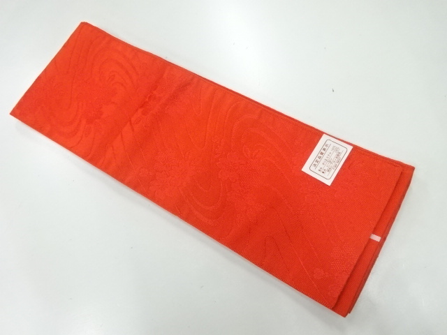 JAPANESE HANHABA OBI / UNUSED / WOVEN SAKURA