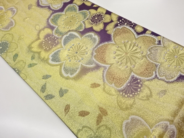 JAPANESE FUKURO OBI / WOVEN SAKURA
