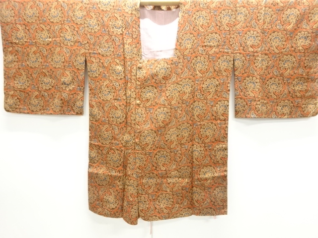 未使用品　花模様道行コート
