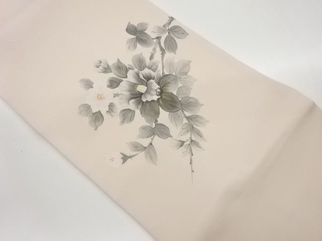JAPANESE NAGOYA OBI / SHIOZE / KINSAI / CAMELLIA / ARTIST WORK