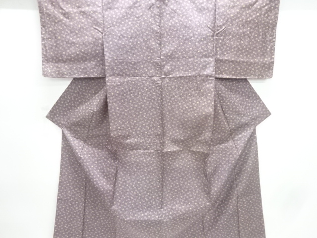 JAPANESE KIMONO / ANTIQUE KIMONO / SILK / OSHIMA TSUMUGI / SILK / FLOWER