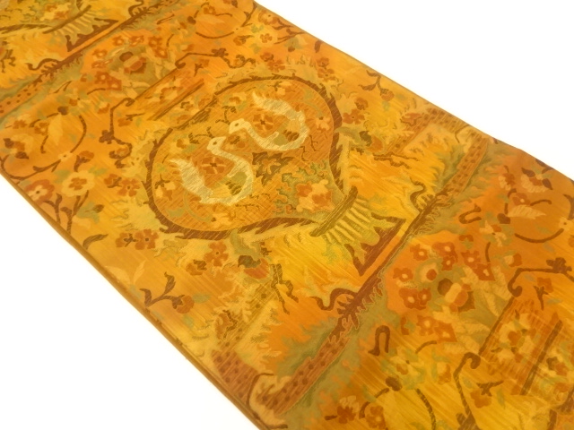 JAPANESE FUKURO OBI / WOVEN FLOWER VASE