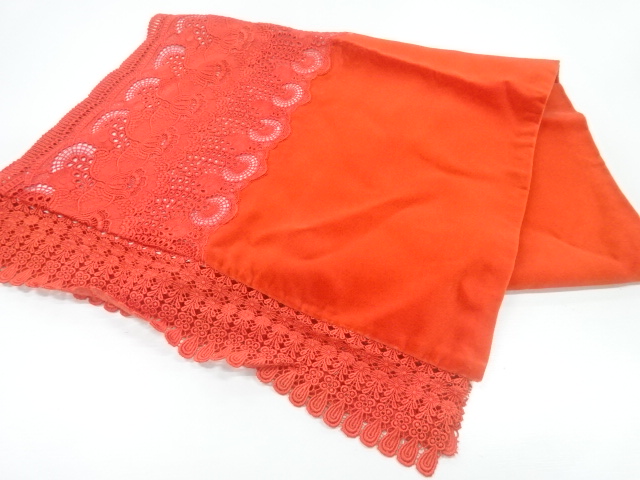ビロードレース花模様ショール