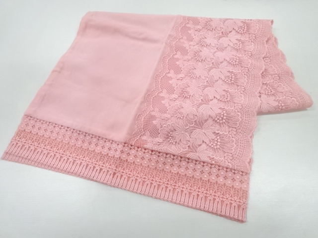 ビロードレース花模様ショール