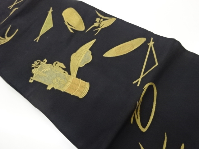 JAPANESE NAGOYA OBI / WOVEN DAFFODIL